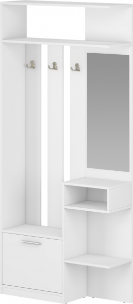 Прихожая с зеркалом Грейд Лукас 2047х300х921 мм нимфея альба 