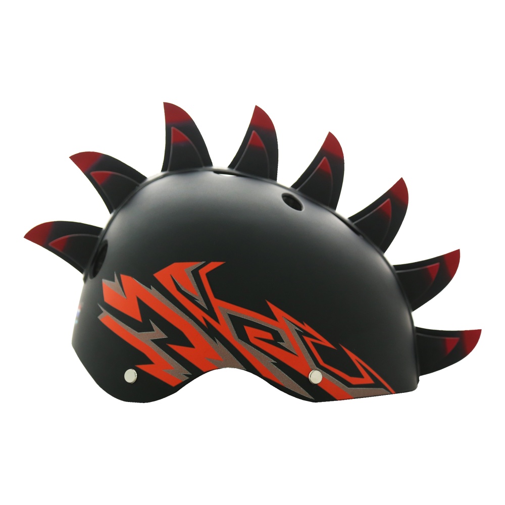 Шолом захисний STREETJAM Ірокез чорно-помаранчевий глянцевий М (55-58 cм)