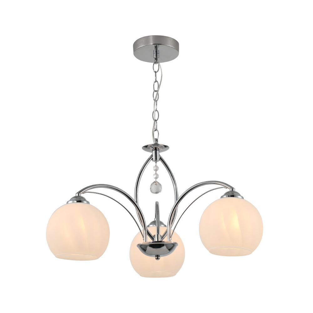 Люстра Miorro Estelle 560х560 мм 3x40 Вт E27 хром 51-311-151