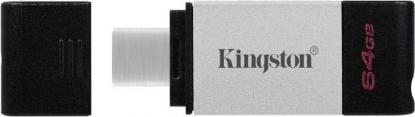 Флеш-память USB Kingston DataTraveler 80 64 ГБ USB Type-C black (DT80/64GB) 
