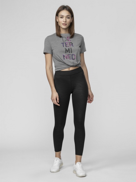 Футболка 4F H4L21-TSD018-24M р.XS серый меланж