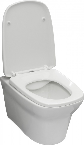 Унітаз підвісний EGO STYLE NEW Rimless з дюр.сид. S/C