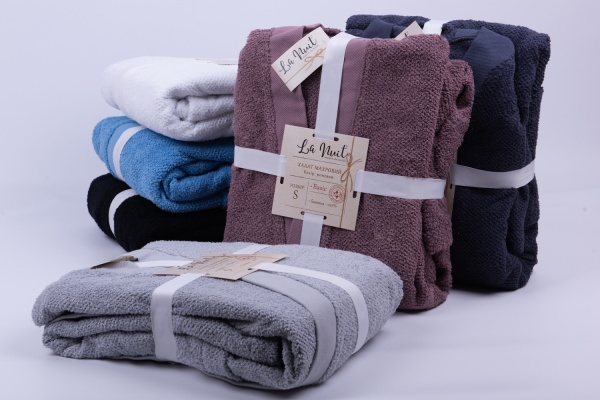 Халат махровый La Nuit Dusty Pink р. XS розовая пудра 