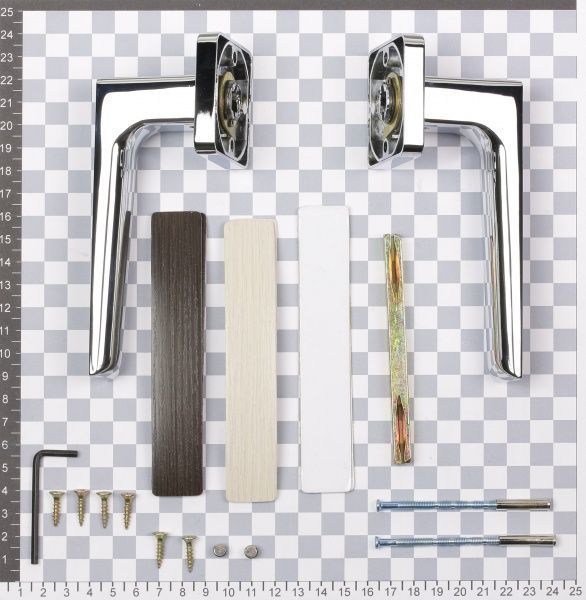 Ручка на розетке RDA Insert полированный хром