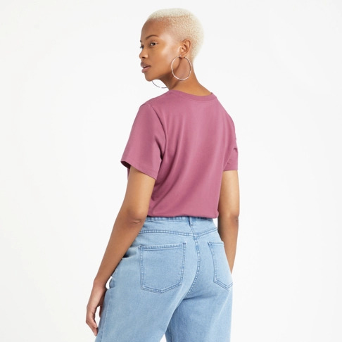 Футболка Converse Embroidered Star Chevron Left Chest Tee 10020804-A18 р.XL бордовий