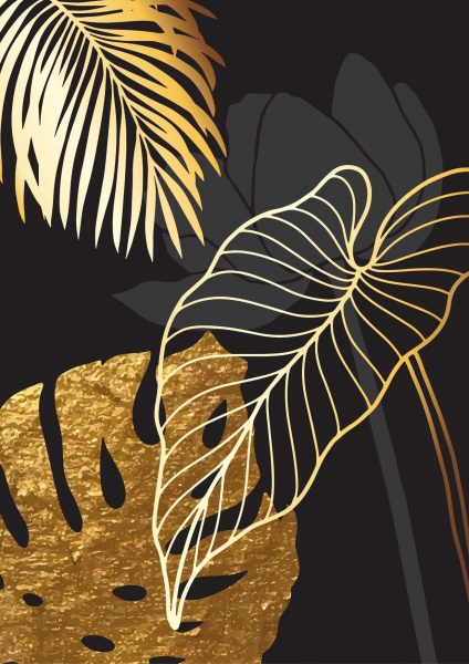 Постер Папороть золото (колекція 1) Posterclub 