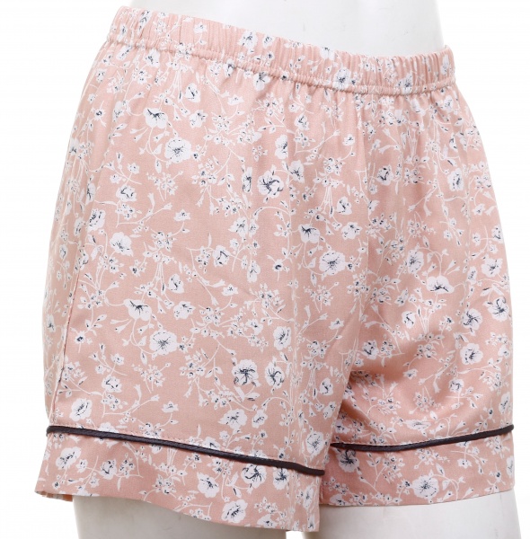 Шорти жіночі BIZE принт квіти р. S персиковий
