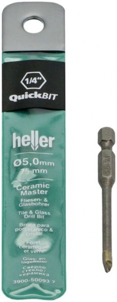 Сверло по плитке Heller 5x75 мм 50093-1