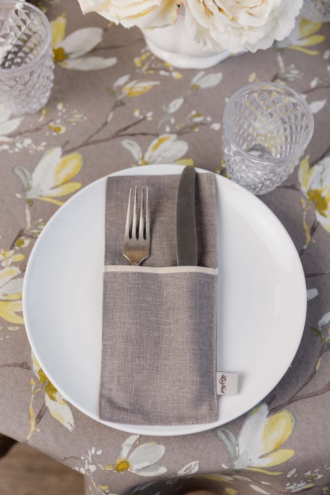 Чохол для приборів Магнолія тауп 10x24 см тауп