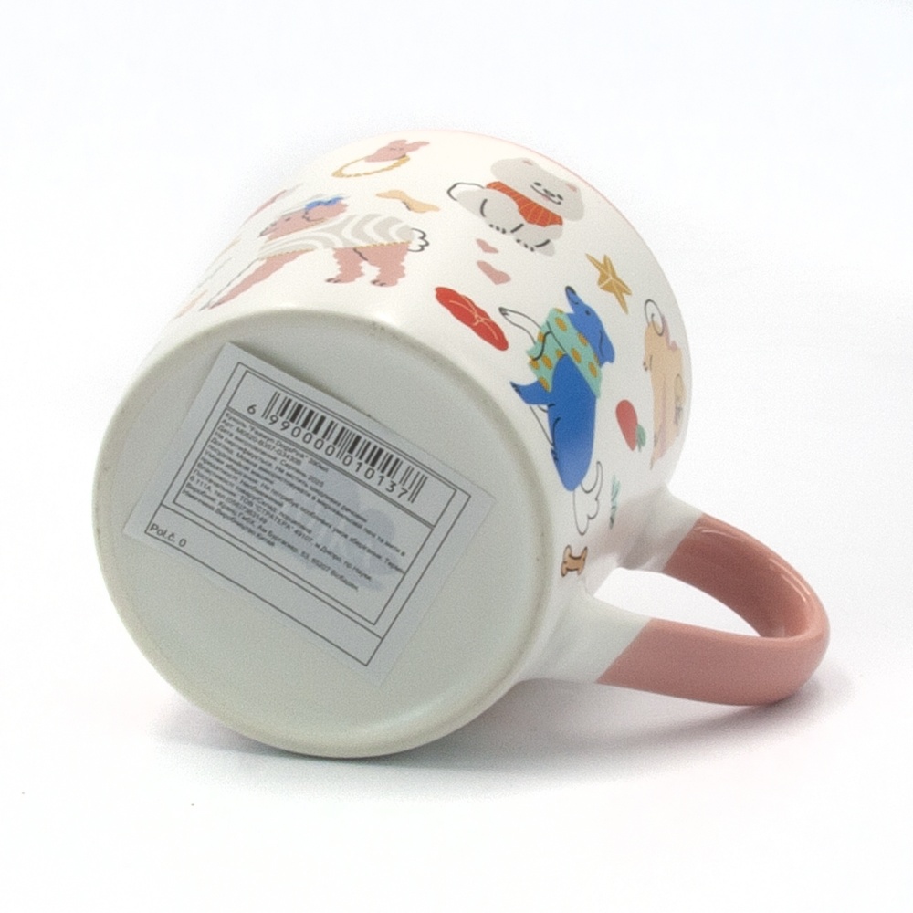 Чашка Milika Feawyn DogsPink 390 мл M0520-B357-G3430B