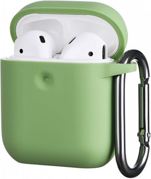Чохол для навушників 2E для Apple AirPods Pure Color Silicone 3.0 мм Light green (2E-AIR-PODS-IBPCS-3-LGR) 