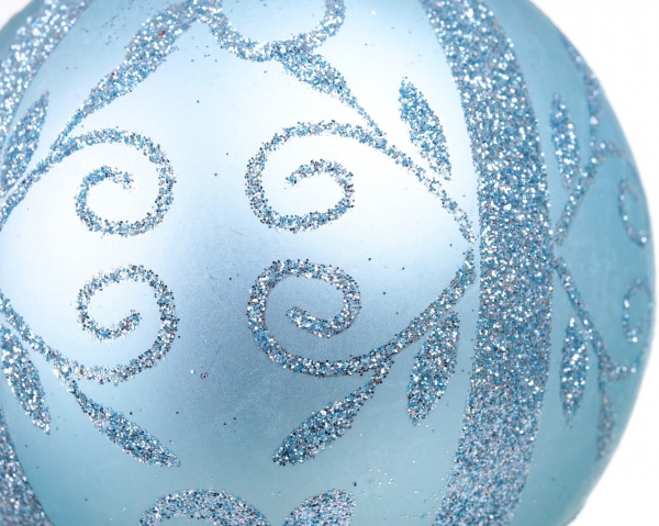 Набор елочных шаров орнамент d 80 мм 4 шт./уп.