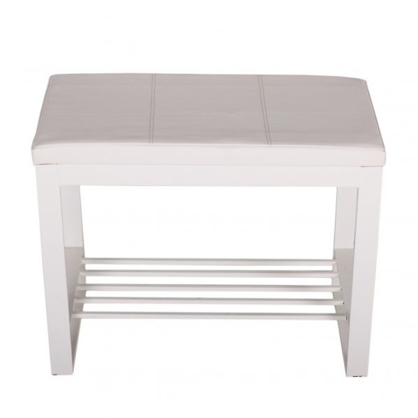 Банкетка Метал Арт Пегас 300x700x450 мм / белый 