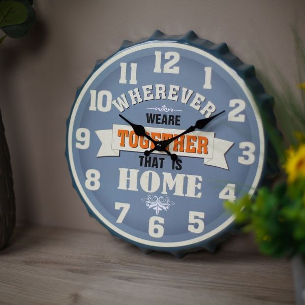 Годинник настінний кришка Home 30х30х4,5 см