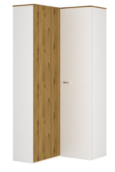 Шафа SOKME Барселона кутова дуб артізан/білий 