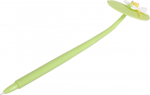 Ручка гелевая Бабка чернило синее 