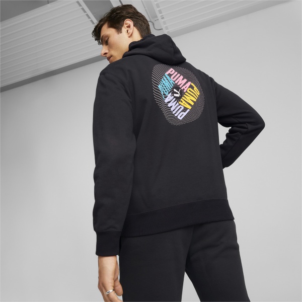 Джемпер Puma SWxP Graphic Hoodie TR 53566001 р. L черный