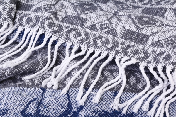 Плед Валенсія NY Winter Forest 140x200 см синій із білим Vladi 