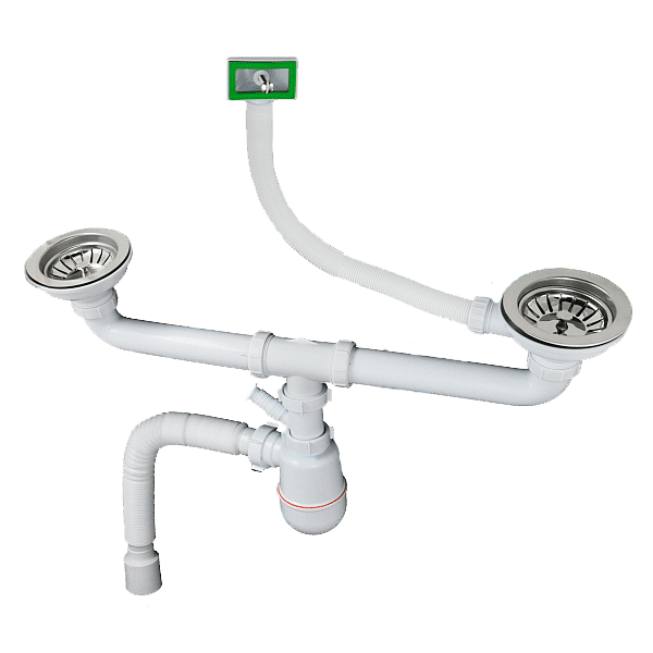 Сифон для мойки Woko 40х50 L800