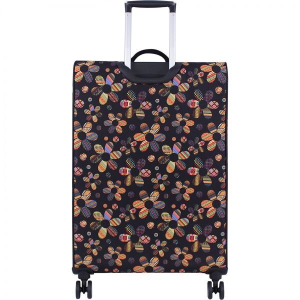 Чемодан Bagland Леон 90 л черный с рисунком 731 (0037966274) 