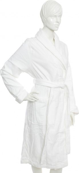 Халат велюровий 152559 р. L білий 