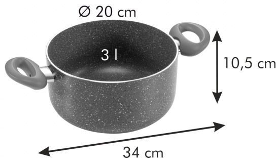 Каструля MANICO ROSSO 20 см. 3 л. 597870 Tescoma