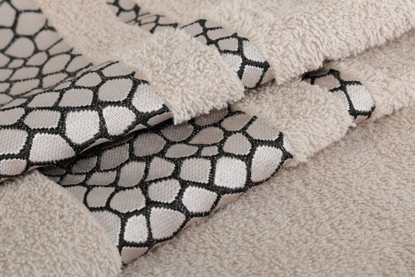 Набор полотенец Rhomb 2 шт бежевый Luna 