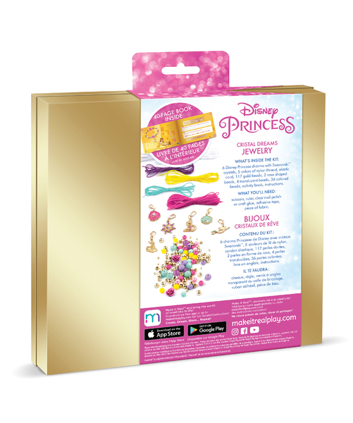 Набор для изготовления браслета Make it Real с кристаллами Swarovski «Принцессы Диснея» MR4381