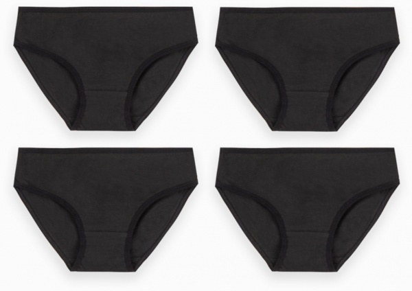 Трусы для девочки GABBI Стандарт р.146 черный 12855 