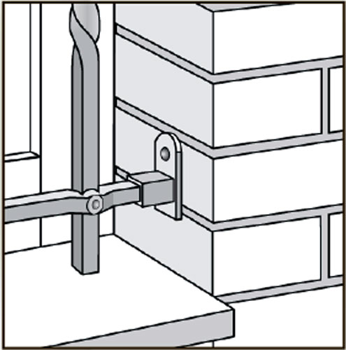 Кронштейн Укритарм на окно торцевое (302/1)