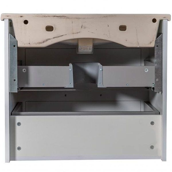 Тумба підвісна ScandiSPA Inari білий мат з умивальником Arte 75 см