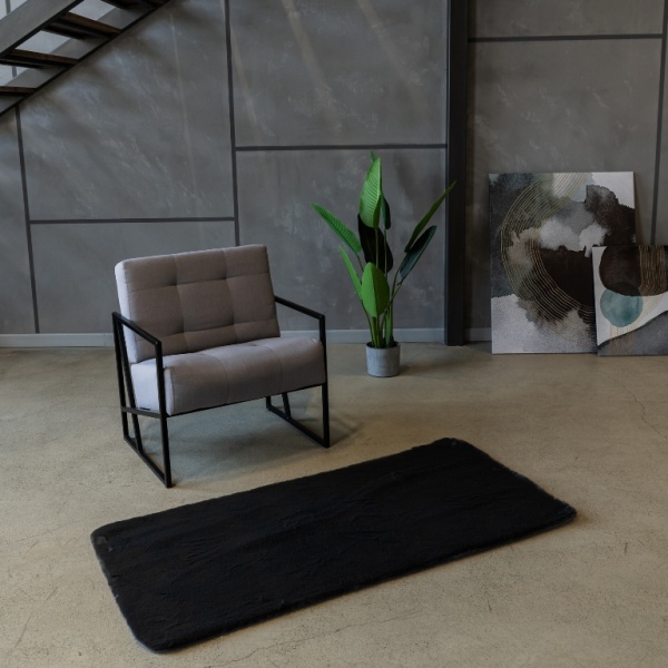 Килимок Dariana Rabbit Classic 75x150 см dark grey 