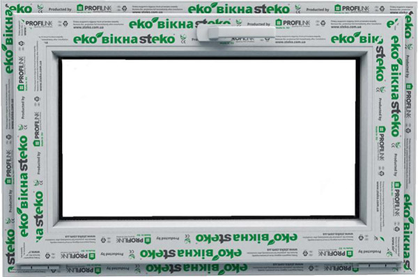 Вікно відкидне Steko S300 58 750x500 мм верхнє
