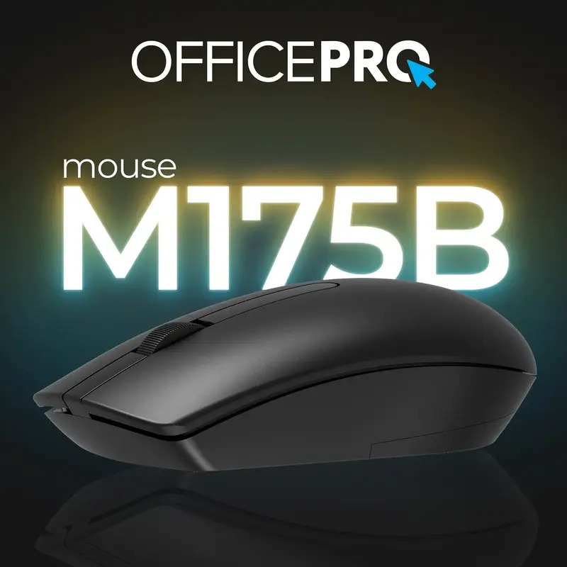 Миша OfficePro M175B Silent Click Wireless black (M175B)