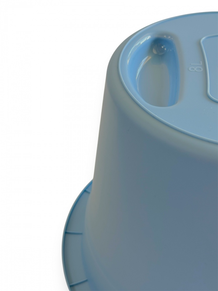 Ведро обычное Viva Lux 8 л голубой