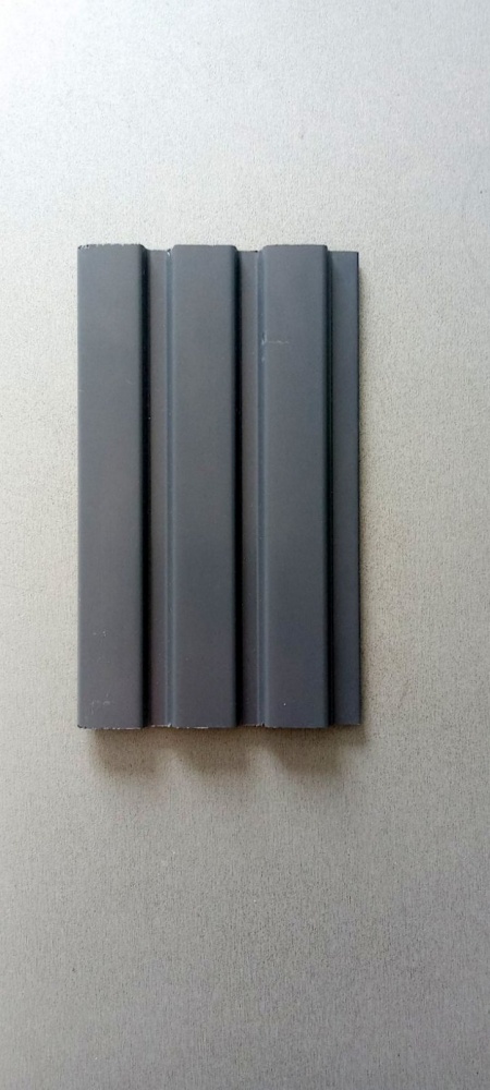 Реечная панель Walldeco полимерная 115x12x2900 мм светло-серый (D404-302 )