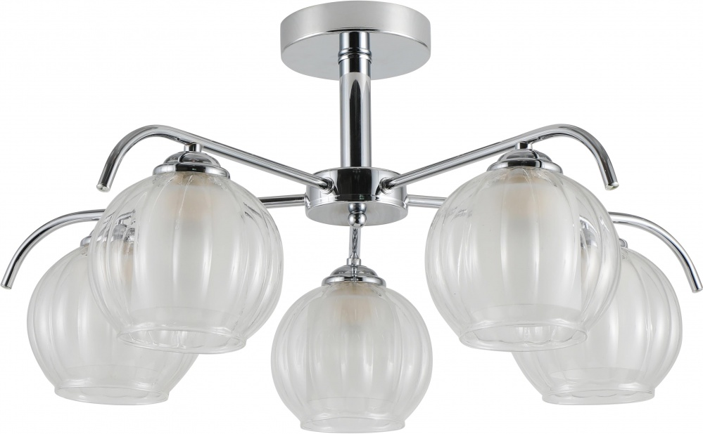 Люстра потолочная Sensio Aquarius 5x40 Вт E27 белый/хром ALG-07488/5