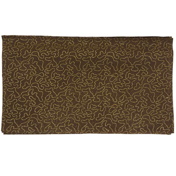 Набор коврик под тарелку 6 шт + ранер 1 шт золото