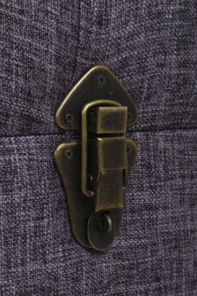 Сундук-пуф Shic B серый, 82,5х42х47 см ткань 