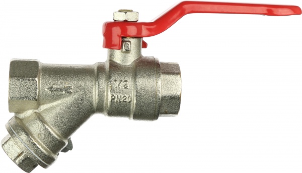 Кран кульовий Valtec з фільтром ВВ 1/2