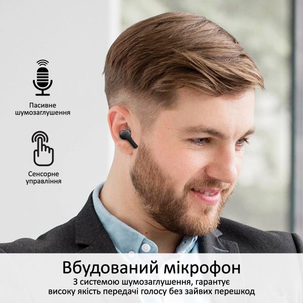 Навушники Promate Harmoni Bluetooth 5 black (harmoni.black) 