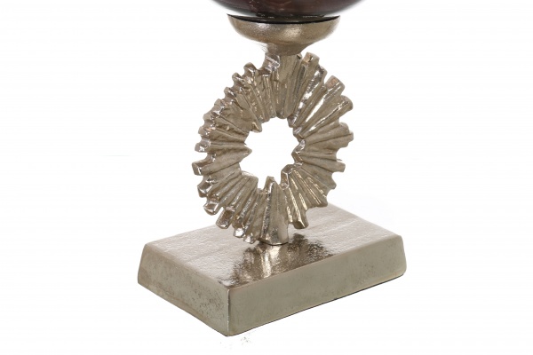 Ваза PANACHE Starburst 48 см темно-синий с золотым/никель 