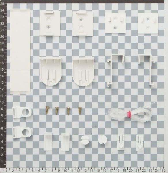 Ролета мини Delfa Премиум Металлик Принт Блейд 48x170 см кремовая 