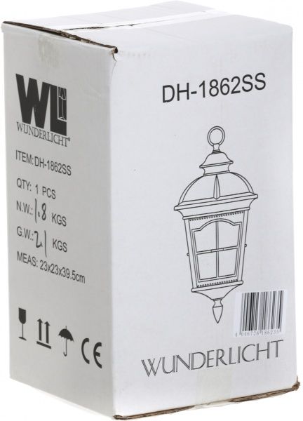 Світильник садовий WunderLicht E27 100 Вт IP44 DH-1862SS 