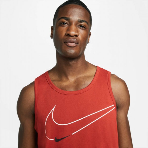 Майка Nike M NK DF TANK 6/1 GFX DM6257-623 р.XL кораловий