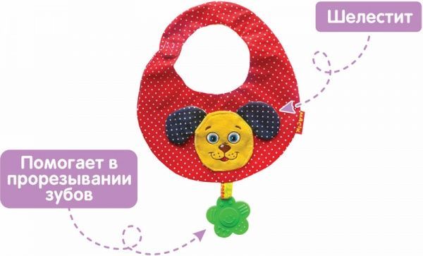 Игрушка-слюнявчик Macик Песик МС 170301-01