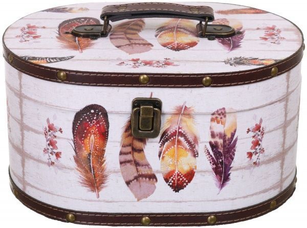 Сундук для хранения Перья 30х22х16 см 