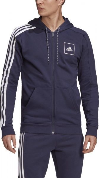 Джемпер Adidas M 3S Tape FZ FR7212 р. XL синій