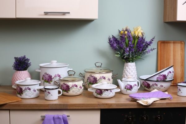 Миска эмалированная 0,6 л Виола Idilia