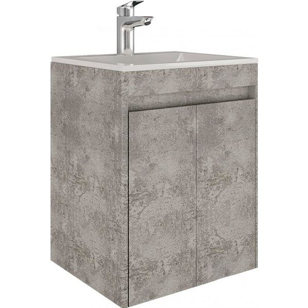 Тумба подвесная Water House Preference N1 50 МДФ базальт лофт под умыв.Como 50